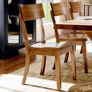 Wood dining chair